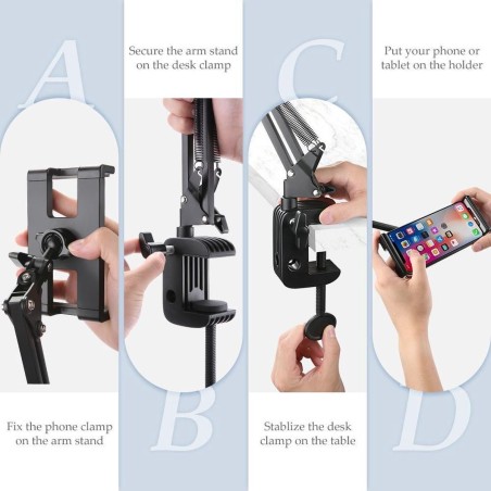 Ugreen Lazy Arm Tablet Holder - Versatile Mount for Ultimate Comfort & Convenience (Model: 6957303853946)